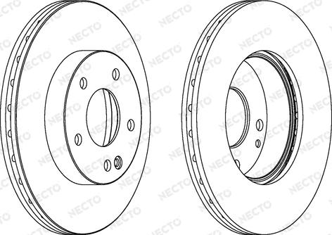 Necto WN1334 - Brake Disc autospares.lv