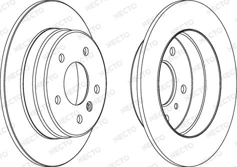 Necto WN1333 - Brake Disc autospares.lv