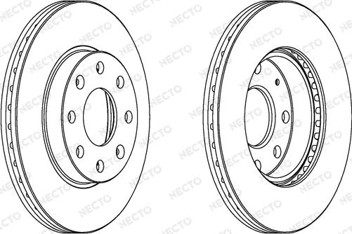 Necto WN1325 - Brake Disc autospares.lv