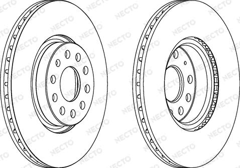 Necto WN1327 - Brake Disc autospares.lv