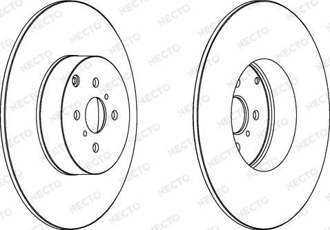 Necto WN1372 - Brake Disc autospares.lv