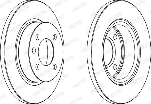 Necto WN1294 - Brake Disc autospares.lv