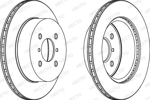 Necto WN1298 - Brake Disc autospares.lv