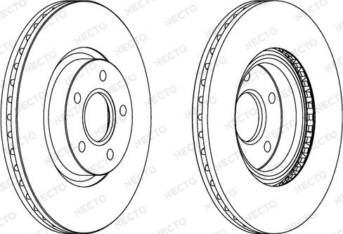 Necto WN1249 - Brake Disc autospares.lv