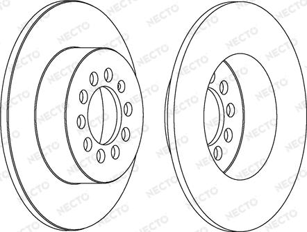 Necto WN1242 - Brake Disc autospares.lv