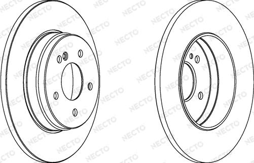 Necto WN1268 - Brake Disc autospares.lv