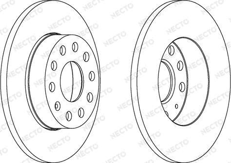 Necto WN1288 - Brake Disc autospares.lv