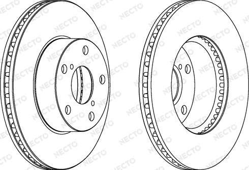 Necto WN1234 - Brake Disc autospares.lv