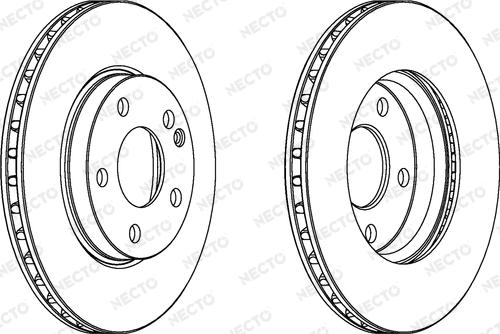 Necto WN1238 - Brake Disc autospares.lv