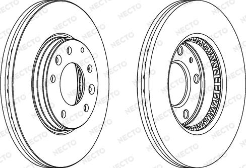 Necto WN1228 - Brake Disc autospares.lv