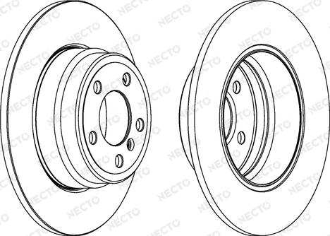 Necto WN1272 - Brake Disc autospares.lv