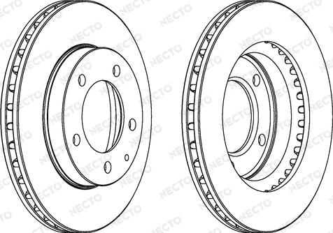 Necto WN844 - Brake Disc autospares.lv