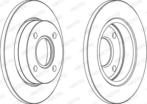 Necto WN845 - Brake Disc autospares.lv