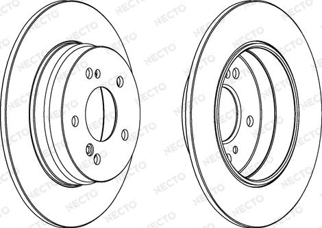 Necto WN819 - Brake Disc autospares.lv