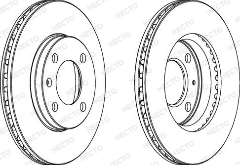 Necto WN340 - Brake Disc autospares.lv