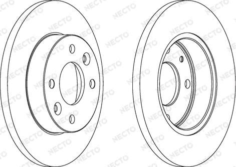 Necto WN364 - Brake Disc autospares.lv