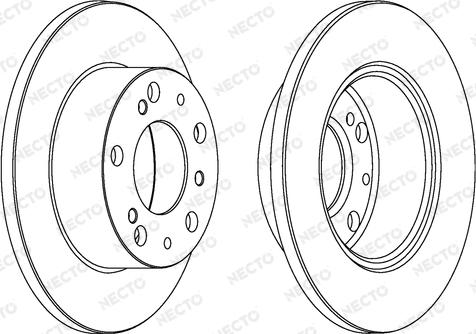 Necto WN304 - Brake Disc autospares.lv