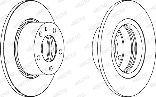 Necto WN307 - Brake Disc autospares.lv