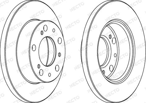 Necto WN380 - Brake Disc autospares.lv