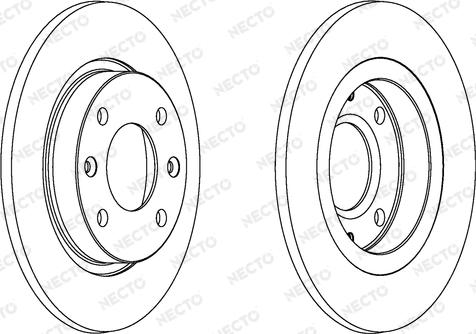 Necto WN374 - Brake Disc autospares.lv