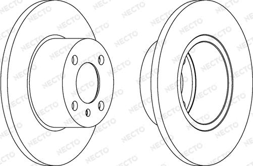 Necto WN244 - Brake Disc autospares.lv