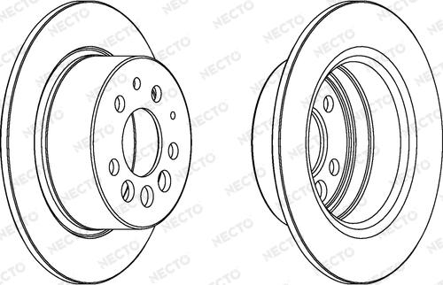 Necto WN254 - Brake Disc autospares.lv