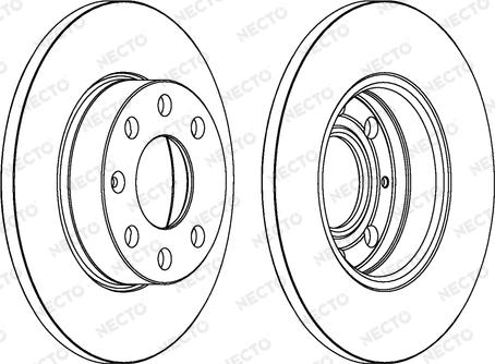 Necto WN284 - Brake Disc autospares.lv