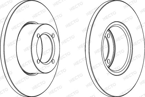 Necto WN233 - Brake Disc autospares.lv