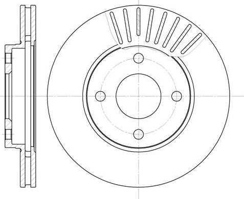 NEW BLOX NB016860V04F - Brake Disc autospares.lv