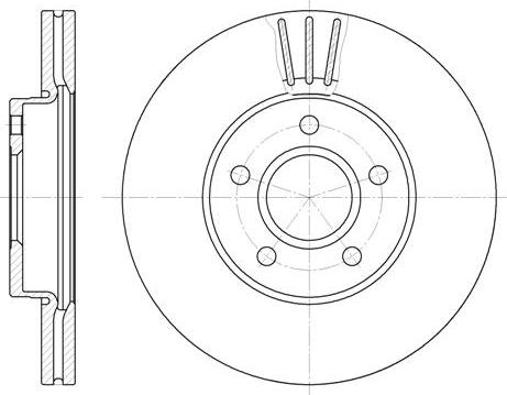 NEW BLOX NB018210V05F - Brake Disc autospares.lv