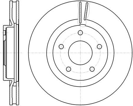 NEW BLOX NB021980V05F - Brake Disc autospares.lv