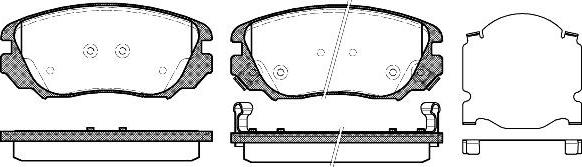 NEW BLOX NB24415V02 - Brake Pad Set, disc brake autospares.lv