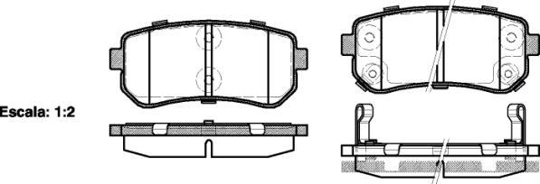 NEW BLOX NB24320V02 - Brake Pad Set, disc brake autospares.lv