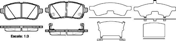 NEW BLOX NB24283V02 - Brake Pad Set, disc brake autospares.lv