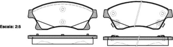 NEW BLOX NB25031S01 - Brake Pad Set, disc brake autospares.lv