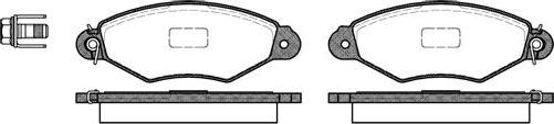 Valeo 597284 - Brake Pad Set, disc brake autospares.lv