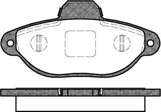 NEW BLOX NB21436V00 - Brake Pad Set, disc brake autospares.lv