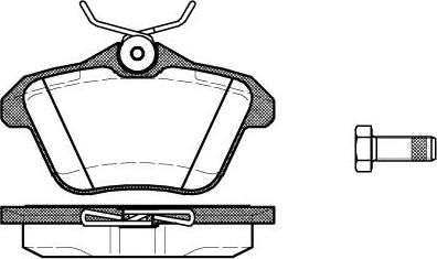 HELLA 99465680 - Brake Pad Set, disc brake autospares.lv