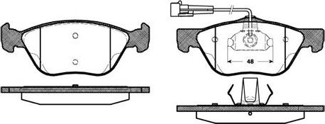 NEW BLOX NB21636V02 - Brake Pad Set, disc brake autospares.lv