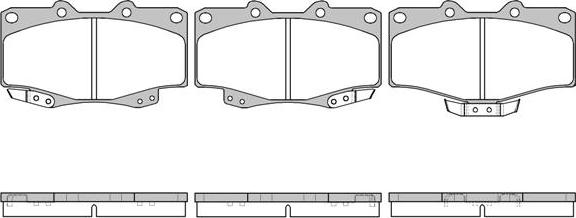 NEW BLOX NB21679T15 - Brake Pad Set, disc brake autospares.lv