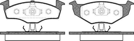 NEW BLOX NB21866T19 - Brake Pad Set, disc brake autospares.lv