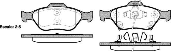 NEW BLOX NB23202V02 - Brake Pad Set, disc brake autospares.lv