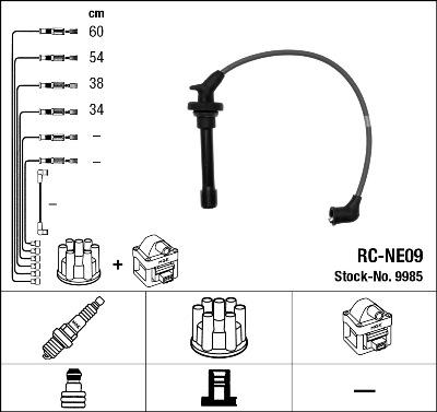 NGK 9985 - Ignition Cable Kit autospares.lv