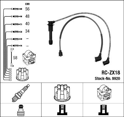 NGK 9920 - Ignition Cable Kit autospares.lv