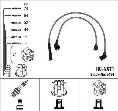 NGK 9464 - Ignition Cable Kit autospares.lv