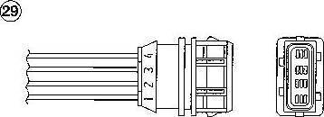 NGK 0124 - Lambda Sensor autospares.lv