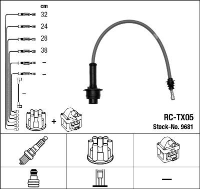 NGK 9681 - Ignition Cable Kit autospares.lv