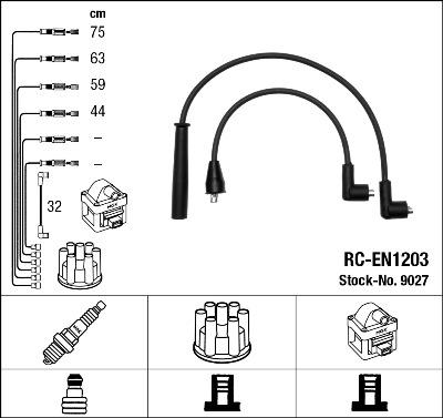 NGK 9027 - Ignition Cable Kit autospares.lv