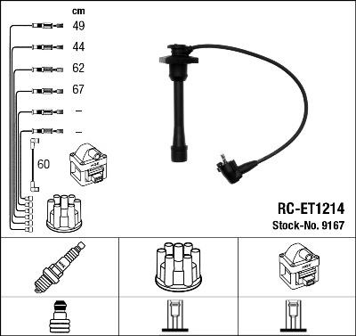 NGK 9167 - Ignition Cable Kit autospares.lv