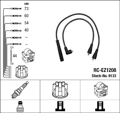 NGK 9133 - Ignition Cable Kit autospares.lv